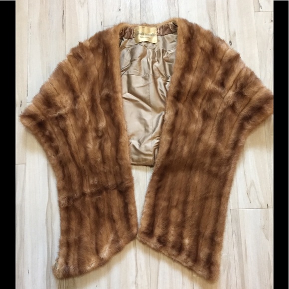 Vintage fur stoll shawl - Picture 2 of 5